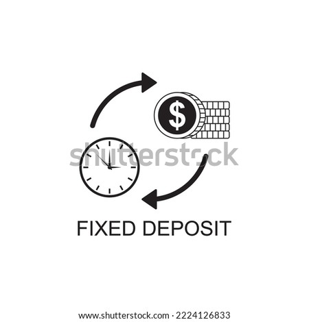 fixed deposit icon , financial icon