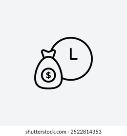 Fixed deposit icon. vector icon eps for app and ui designs