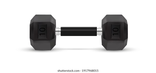 Fixed dumbbell equipment for weightlifting isolated