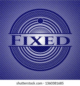 Fixed emblem with jean high quality background