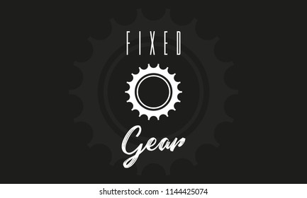 Fixed Gear Typography Design