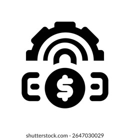 ícone de glifo fixo. Ícone vetorial forte e sólido para sites, interfaces móveis, apresentações e marca visual. Alta qualidade e fácil de editar.