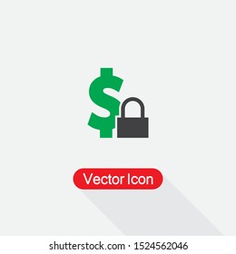 Fixed Icon, Save Money Icon Vector Illustration Eps10