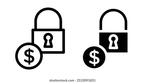 Fixed Income icon line style. EPS10