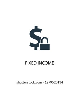 Fixed Income icon. Simple element illustration. Fixed Income concept symbol design. Can be used for web and mobile.