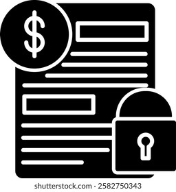 Fixed Interest Rate Icon Symbol Art Sign