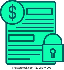 Fixed Interest Rate Icon Symbol Art Sign