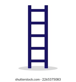 Fixed ladder, step Ladder Straight. Vector illustration Flat web design element for website or app. 
