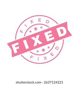 Fixed Letter Rubber Stamp Template Design