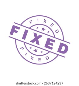 Fixed Letter Rubber Stamp Template Design
