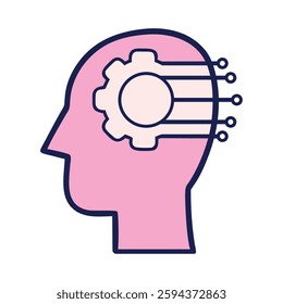 Fixed Mindset Brain with limited connections