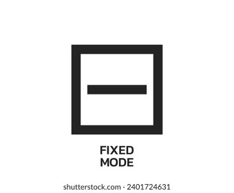 fixed mode symbol. zodiac modalities. astrology and horoscope sign. isolated vector image in simple style