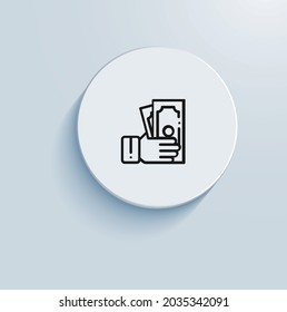 Diseño vectorial de icono de precio mensual fijo