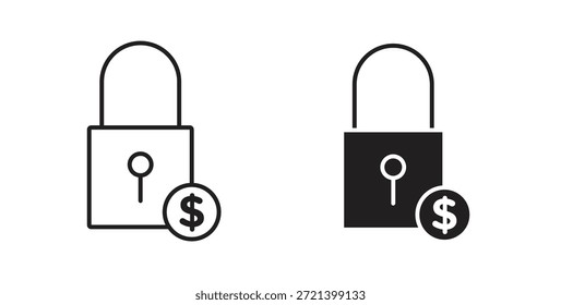 Conjunto de concepto de icono de Precio fijo. Colección de íconos simple