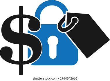 Fixed price icon, Fixed income icon with dollar sign