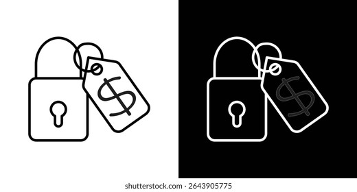 Fixed price icon symbol concept for graphic design, Website, UI. EPS