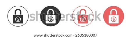 Fixed price icon vector design template simple and clean style