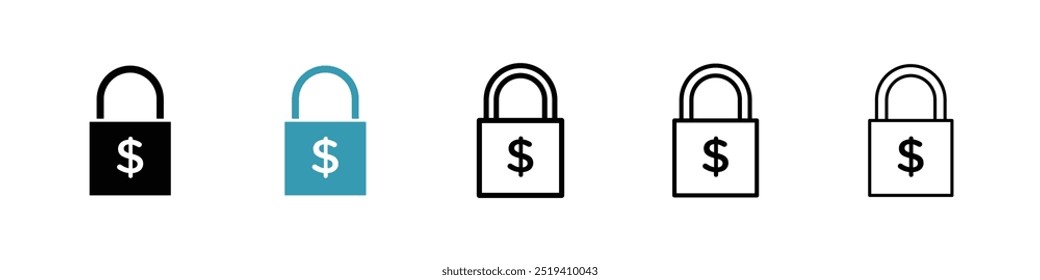 Fixed price icon vector icon set. EPS 10