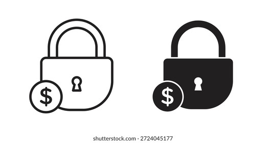 Iconos de Precio fijo diseño de logotipo, iconos de pictograma
