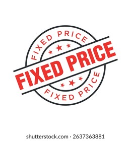Fixed Price Letter Rubber Stamp Template Design