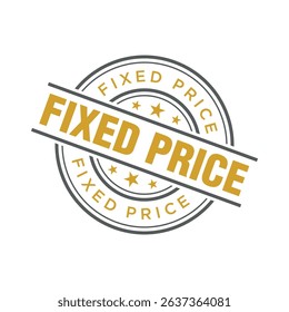 Fixed Price Letter Rubber Stamp Template Design