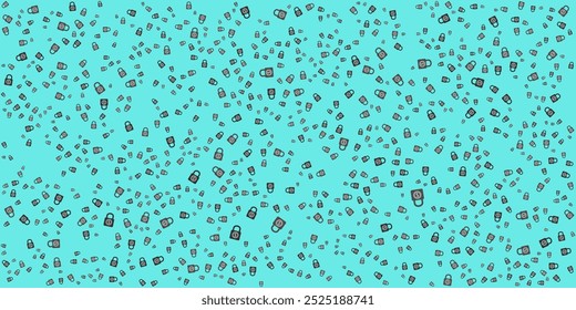 Fixed price lock icon seamless background of evenly spaced with different opacity and sizes. Price locked icon symbol.