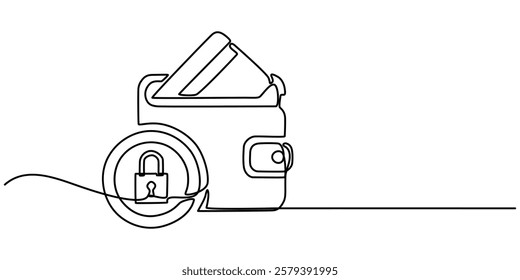 Fixed price solid icon continuous one line drawing, actual cost, actual price, fixed price, fixed cost, product cost, purchasing solid glyph icon, Fixed price icon thin line illustration, flat line.