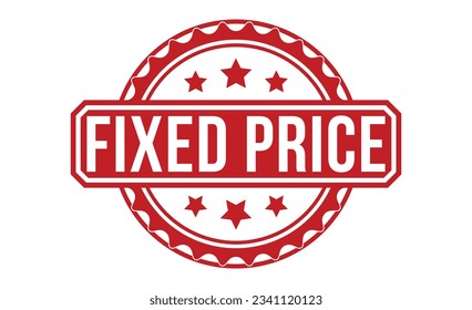 Fixed Price stamp red rubber stamp on white background. Fixed Price stamp sign. Fixed Price stamp.