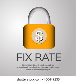 Fixed Rate Business Illustration Design