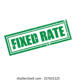 Fixed Rate, Grunge Stamp, Vector illustration