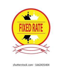 fixed rate label is a piece of paper,plastic film,cloth,metal or other material affixed to a container or product.
