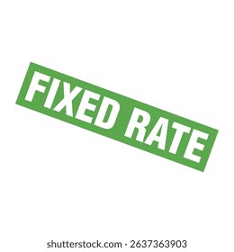 Fixed Rate Letter Rubber Stamp Template Design