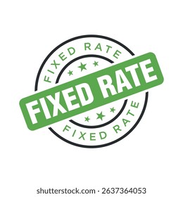 Fixed Rate Letter Rubber Stamp Template Design