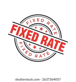 Fixed Rate Letter Rubber Stamp Template Design