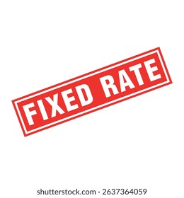 Fixed Rate Letter Rubber Stamp Template Design