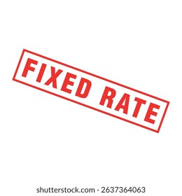 Fixed Rate Letter Rubber Stamp Template Design