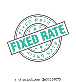 Fixed Rate Letter Rubber Stamp Template Design