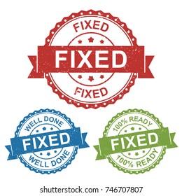 fixed status sign label stamp