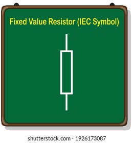 Fixed Value Resistor Symbol. IEC Symbols