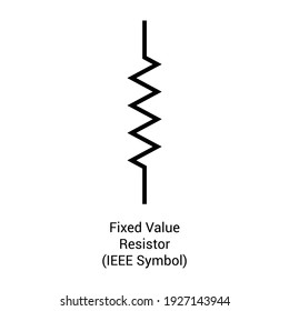 Fixed Value Resistor Symbol. IEEE Symbols