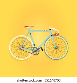 Fixed-gear bike vector