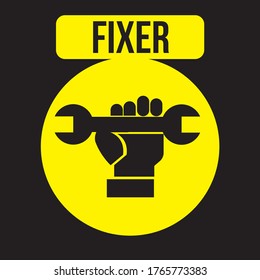 fixer_ Label is the graphic arts, refers to pre-made images used to illustrate any medium. 