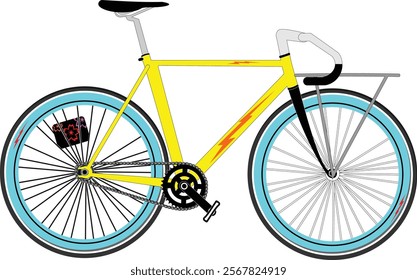 fixie thunder yellow drop bars