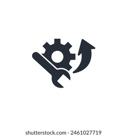 fixing icon. vector.Editable stroke.linear style sign for use web design,logo.Symbol illustration.