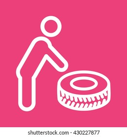 Fixing Punctured Tyre
