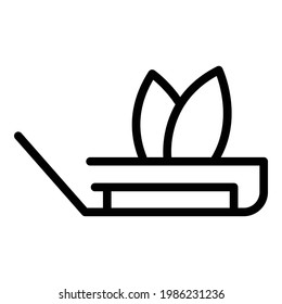 Fixing refrigerator icon. Outline Fixing refrigerator vector icon for web design isolated on white background