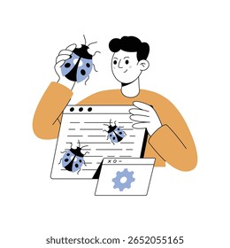 Corrigindo as ilustrações modernas incorrigíveis. Arquivo Eps 10 no plano de fundo transparente