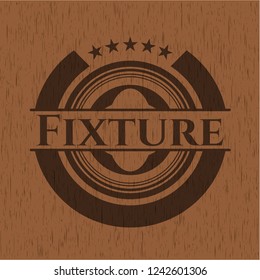 Fixture retro wood emblem