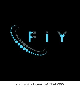 FIY letter logo abstract design. FIY unique design. FIY.
