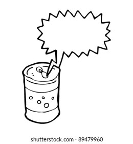 Karikatur für Schaumsoda
